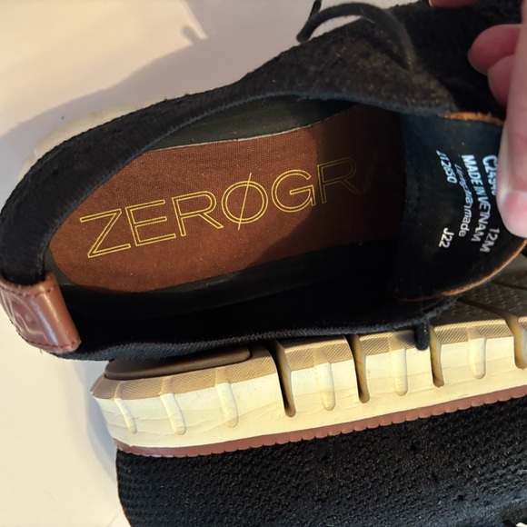 Cole Haan Black and White Sneakers with Modern Design Zero Grand - Picture 5 of 15